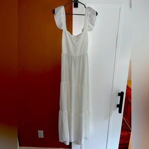 Maxi dress tie back cut outs size small
